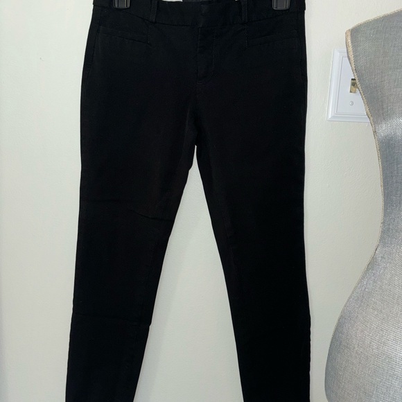 Banana Republic Sloan:Bundle of 2 pants in black and olive green, both size 0 - Picture 4 of 7